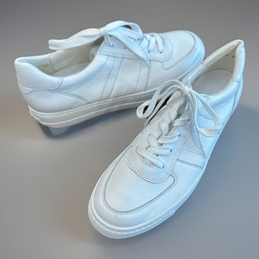Paul Green Waverly Platform Sneaker Womens US 10.5 Shoes White Leather White
